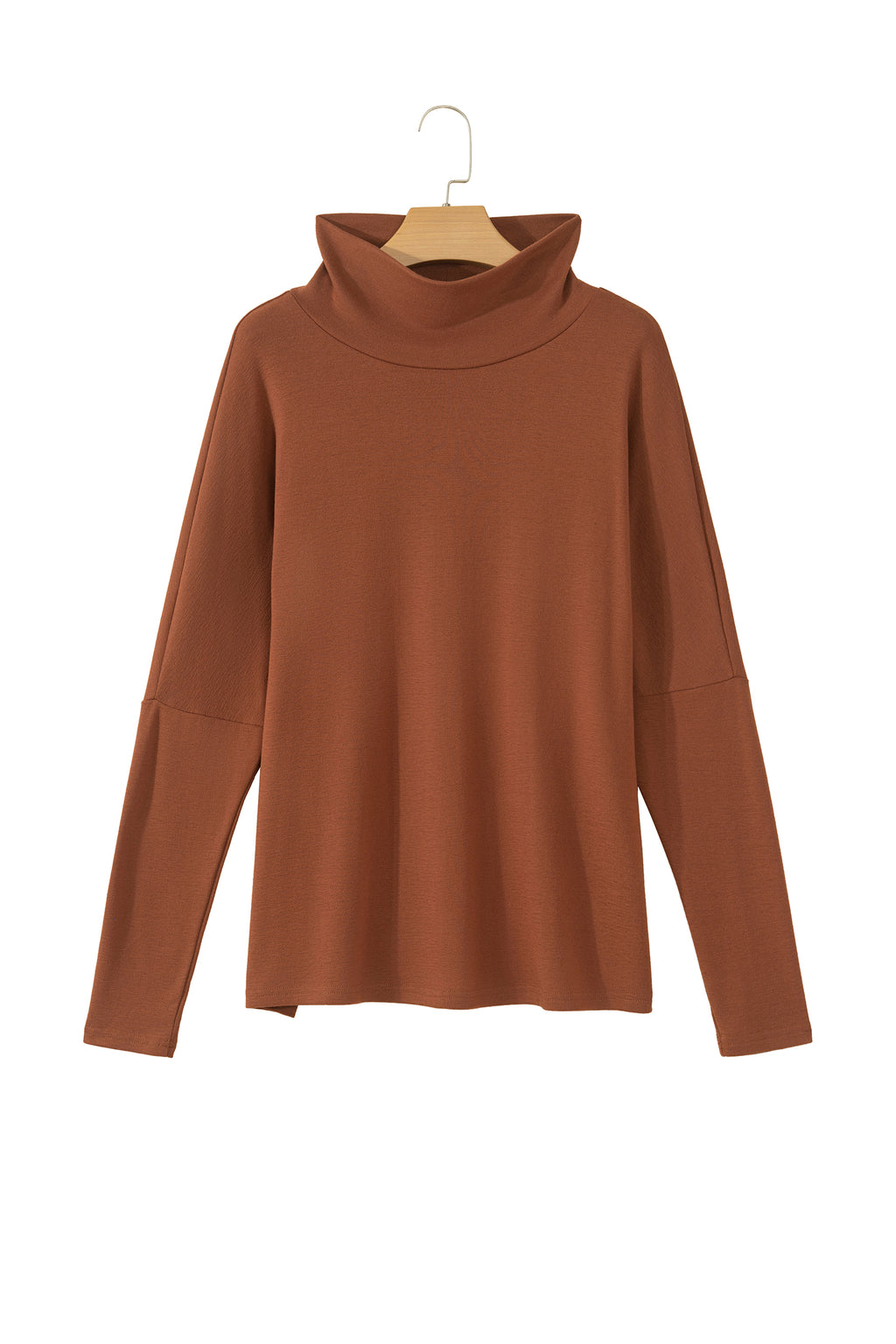 Black High Neck Long Sleeve Top