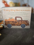 Tis the Season Wooden Block Sign – Fall Harvest Décor