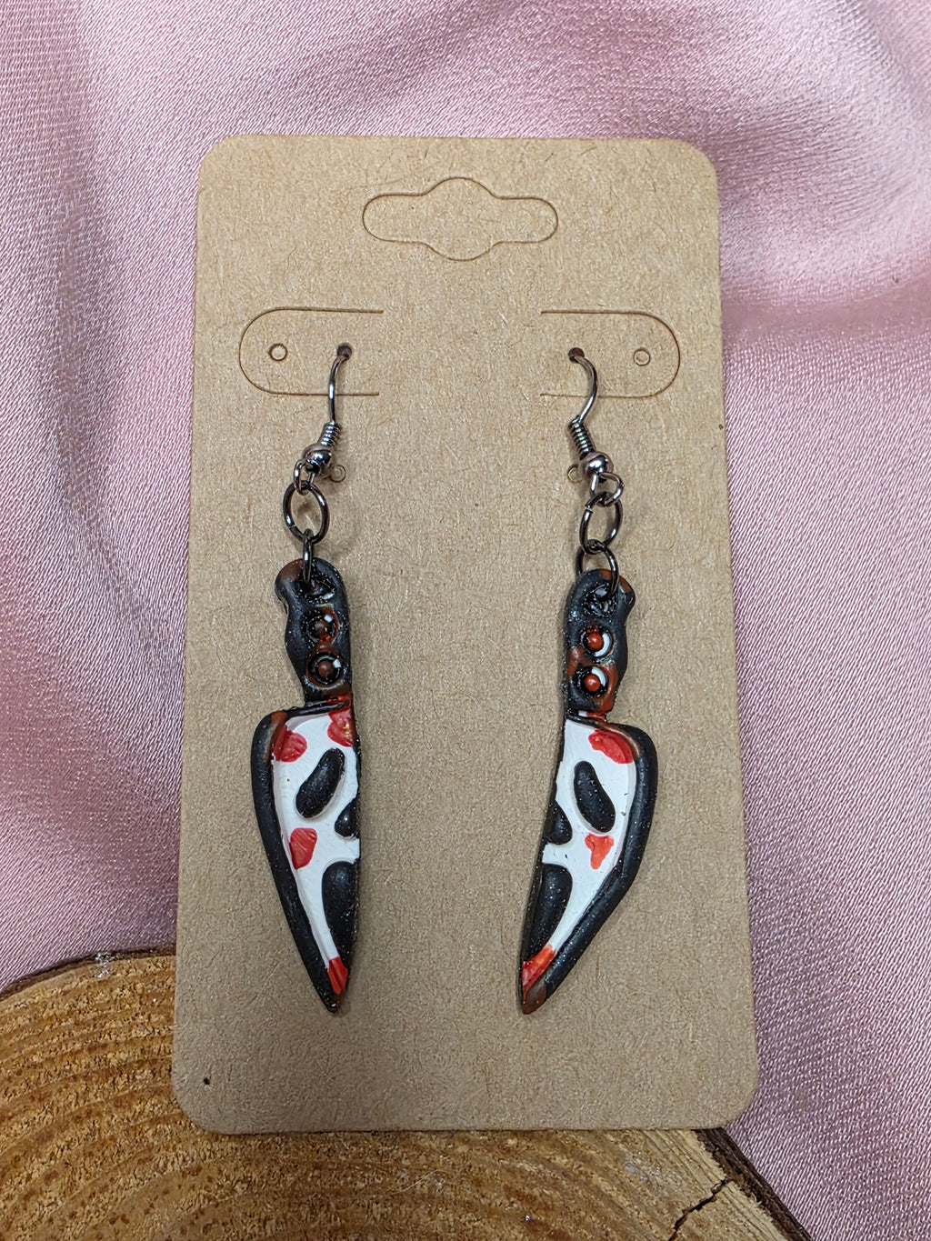 Ghostface Knife Dangle Earrings