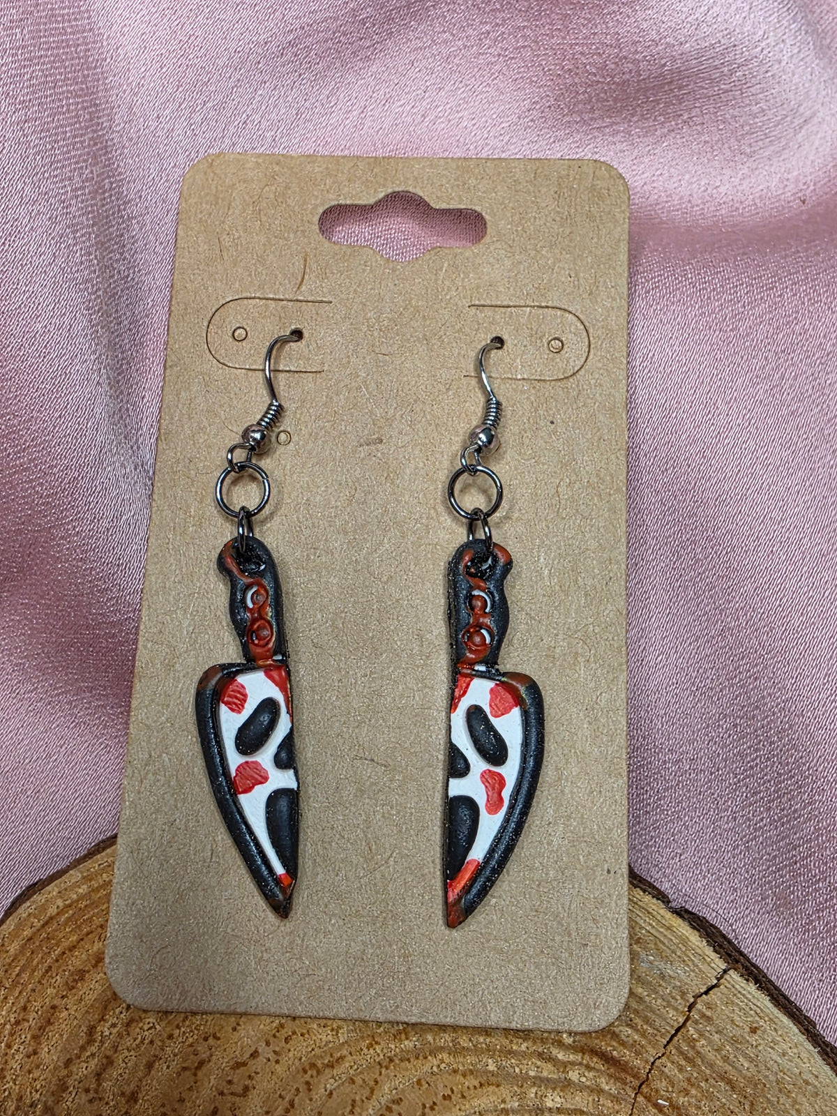 Ghostface Knife Dangle Earrings