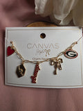 Georgia Bulldogs Charm Necklace