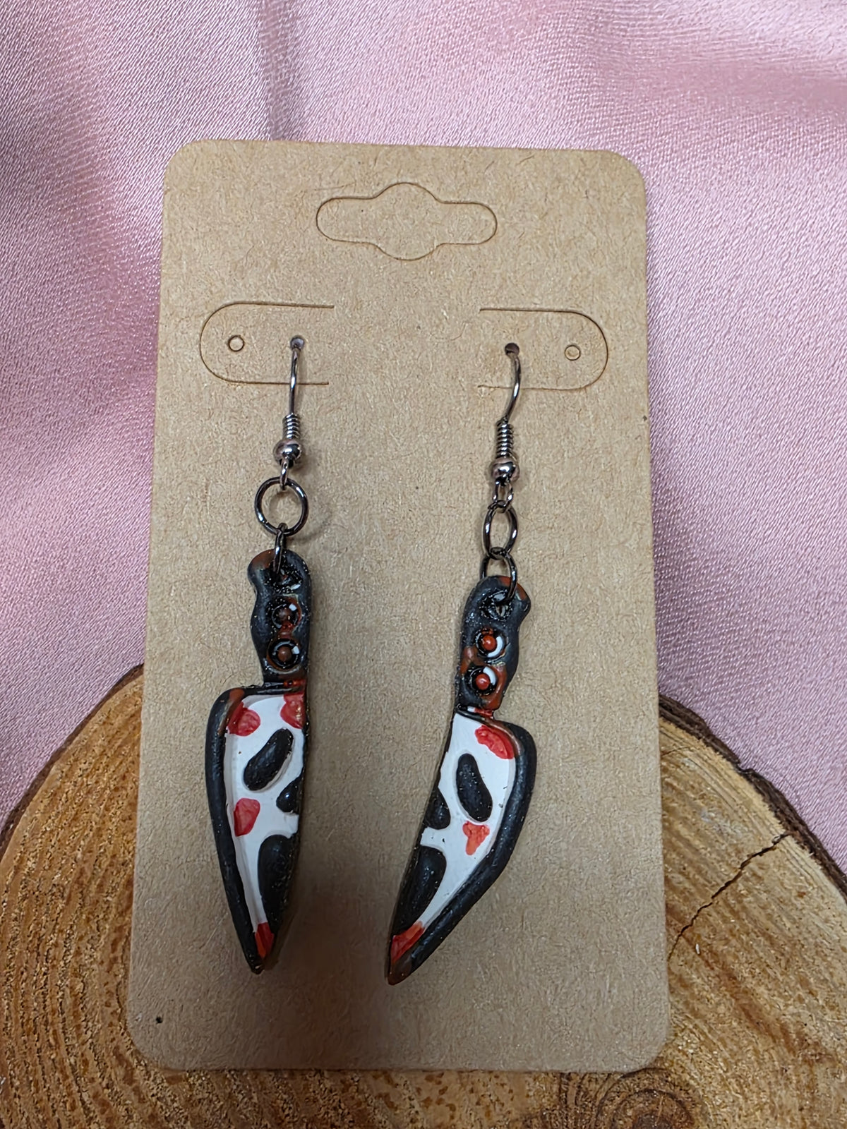 Ghostface Knife Dangle Earrings