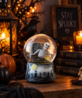 Halloween Musical Snow Globe - Skeleton Rising from Graveyard