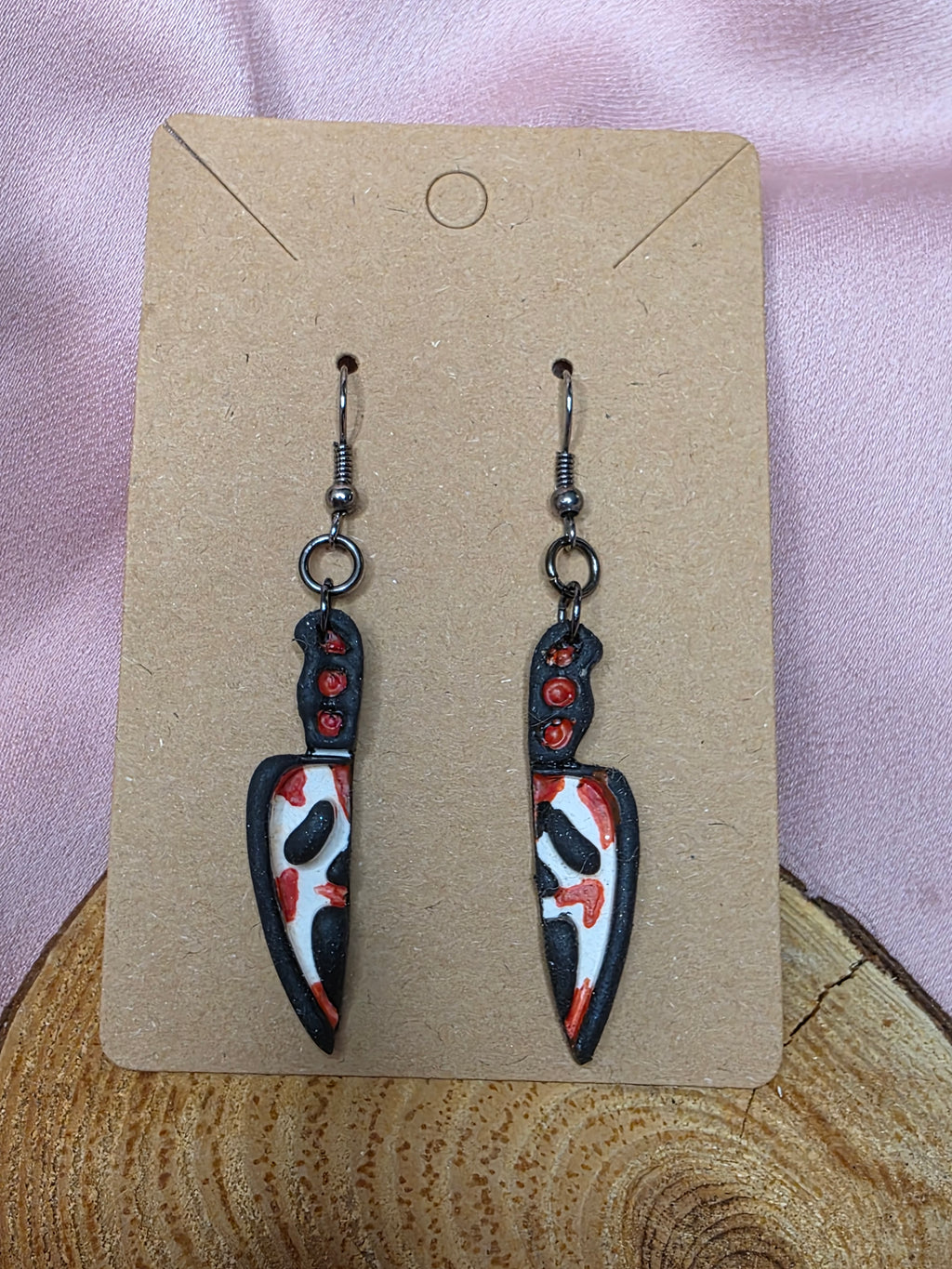Ghostface Knife Dangle Earrings