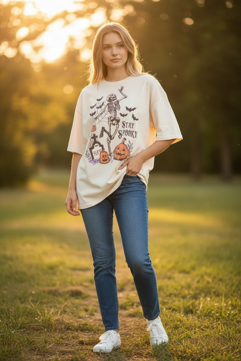 Stay Spooky Oversized Graphic Tee
